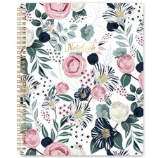 Spiral Notebook - Notebooks Bound, 8.5"  11",  White