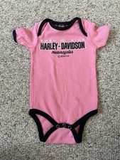 Harley-Davidson Pink Baby One Piece. Pre-owned. 100 Cotton