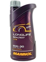 MotoröL 5W-30 Mannol Longlife 504/507 1 Liter