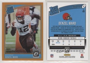 2018 Donruss Optic Rated Rookie Orange Prizm /199 Denzel Ward #198 Rookie RC