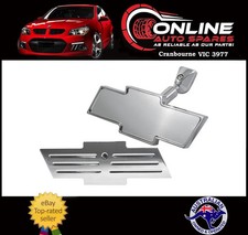 Universal Aluminium Chevy Bowtie Rear View Interior Mirror Ball Milled Design Universal Aluminium Chevy Bowtie Rear View Interior Mirror Ball Milled Design