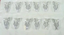 Balloon Clips W Ribbon Quality Acrylic Clips Lot Of 12 New Read