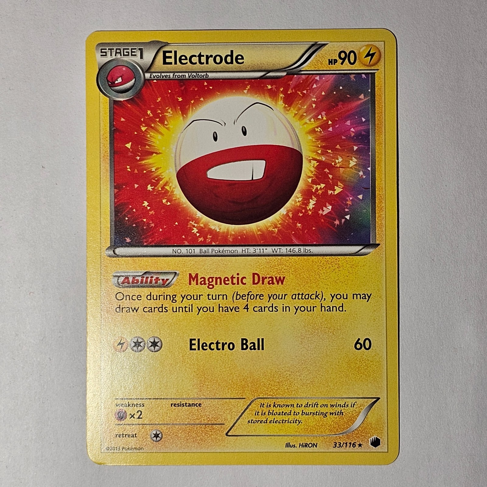 Pokemon TCG Electrode 33/116 Plasma Freeze LP