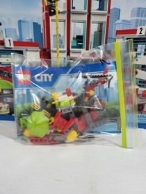 LEGO City 60110 Fire Station Box All Instructions & MiniFigs Missing 3 Pieces