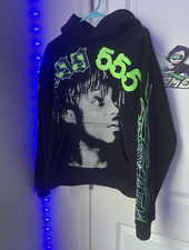 Juice WRLD Black/Green Graphic Print Pullover...