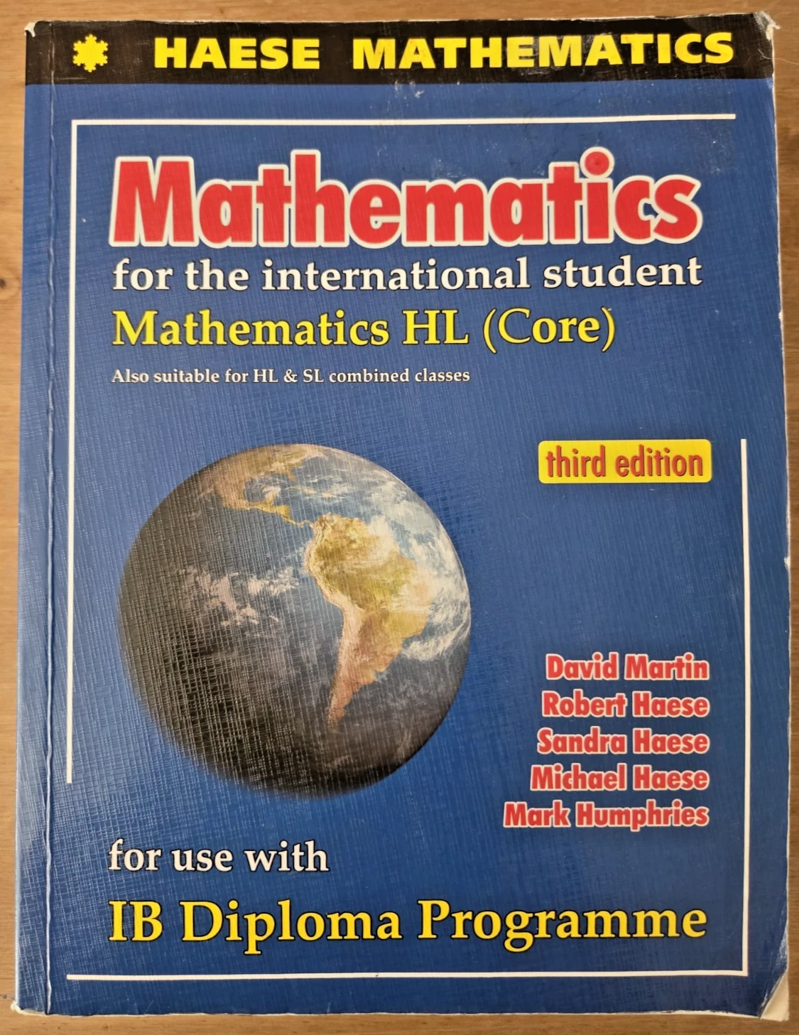 Haese Mathematics for the International Student Mathematics HL Core third edition front cover