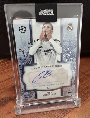 Topps Autograph Series 2024-25 Jude Bellingham Real Madrid Auto 1/5 TFA-BEL