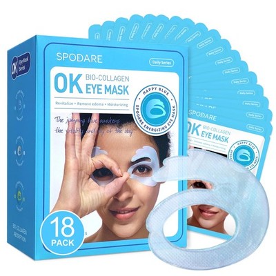 OK Shape Eye Masks, 360° Fit Under Eye Patches with Retinol and Collagen, Fir...