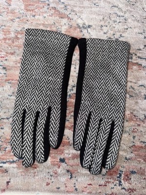 C by Bloomingdale s Herringbone Touchscreen Gloves One Size 