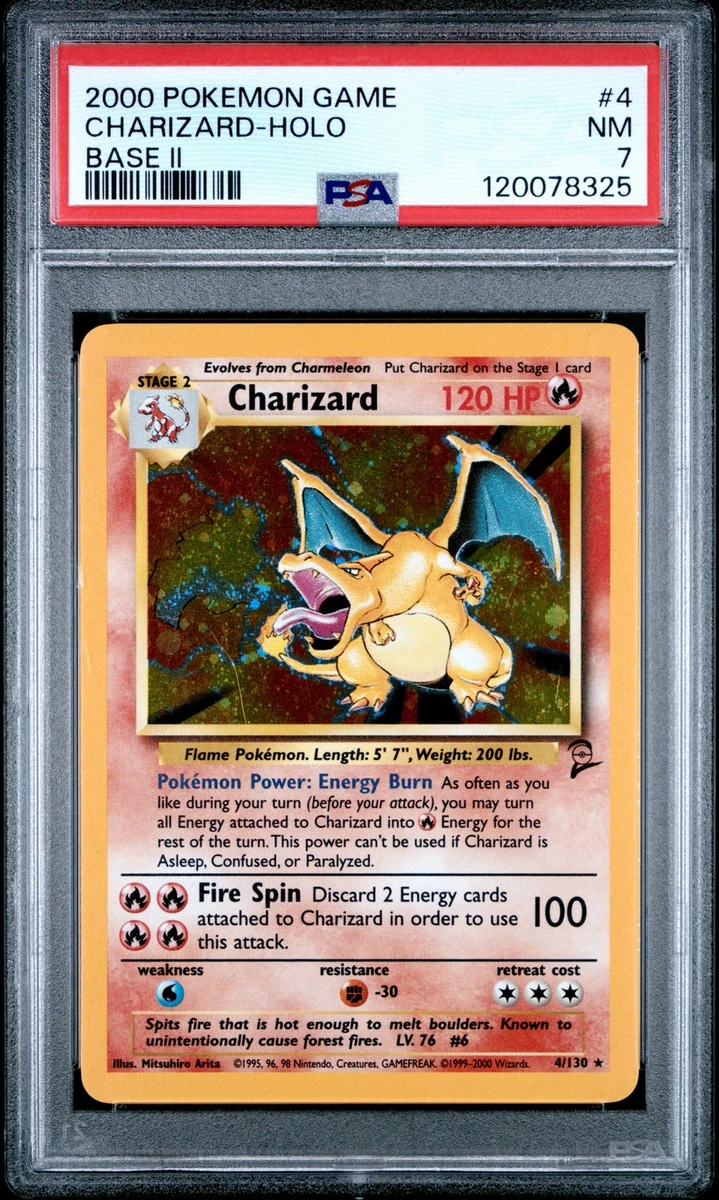Charizard Pokémon TCG Base Set 2 English Collectible Individual