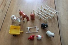 Vintage Fisher-Price little people plastic  farm  lot (13) FREE SHIPPING!