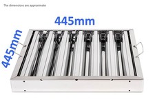 Restaurant Kitchen Extractor Hood Canopy Spare Baffle Grease Filter 18"x18"x2"