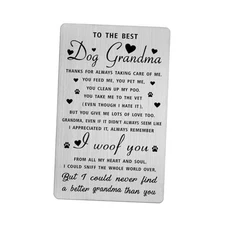 Ricesele Dog Grandma Gifts for Women - Christmas Gift for Grandma from Dog - 