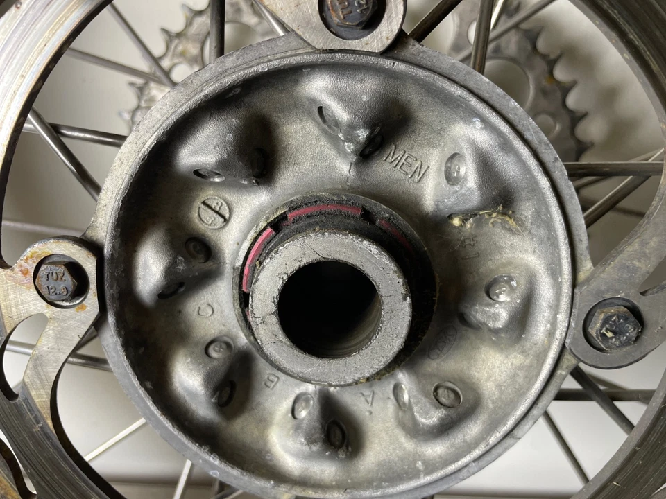 2009-2012 Honda CRF450R Rear Wheel Tire Rim Rotor Dual Sport Black - Изображение 4 из 4