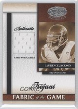 2008 Leaf Certified Materials Fabric of the Game Collegiate Lawrence Jackson 0a1