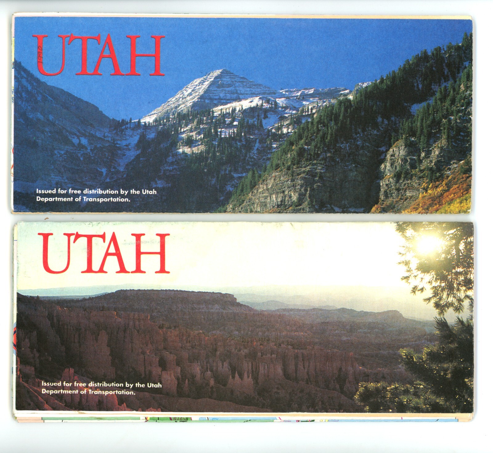 Vintage 1990 Utah Official Road Map – State Highway Department | eBay