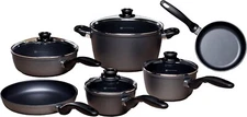 Swiss Diamond 10 Piece Kitchen Cookware Set