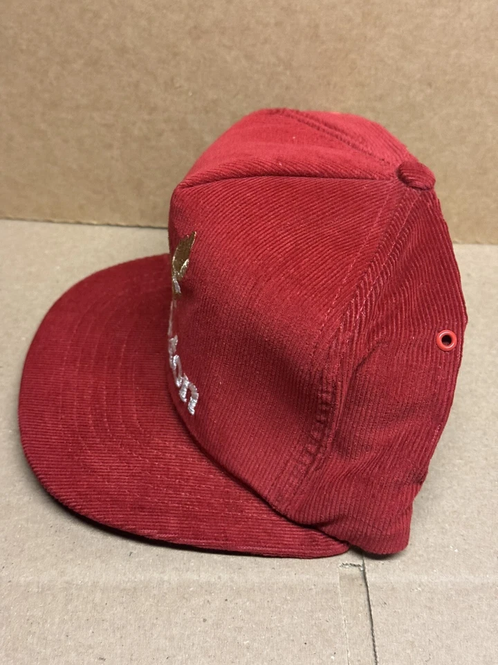 Vtg Winston Cup Racing Cap Eagle Logo Corduroy Hat Nascar Cigarettes Trucker New - Image 3 of 4