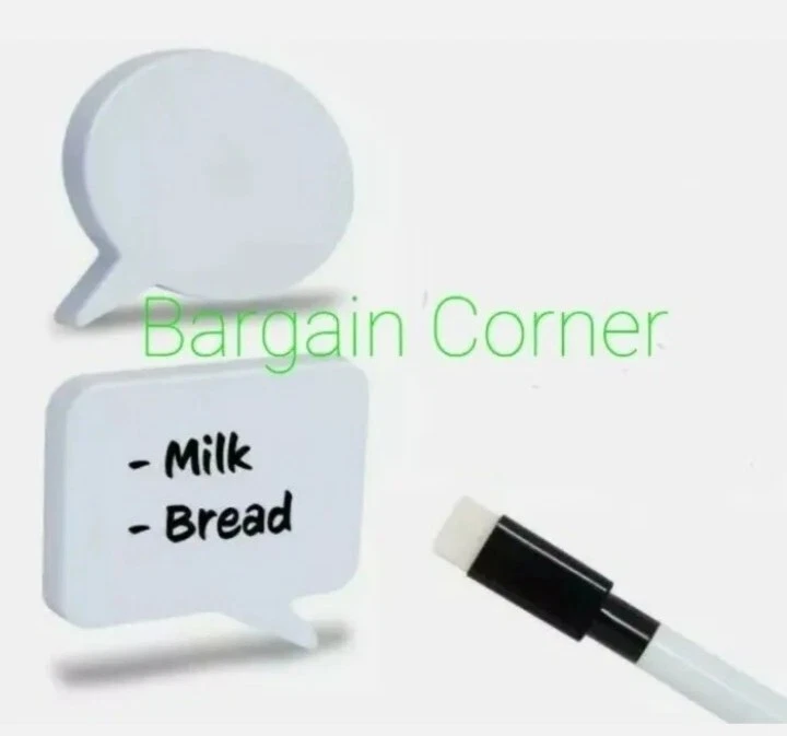 Magnetic Note Block Dry Erase Fridge Magnet Note Memo Message Reusable With Pen - Image 2 of 4