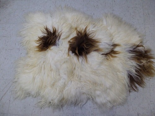 BEAUTIFUL ICELANDIC SHEEP LAMB FUR SKIN PELT HIDE RUG - Picture 2 of 13