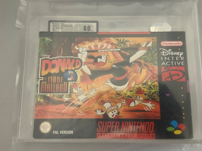VGA /UKG 80 Near Mint Super Nintendo SNES - Donald Duck Maui Mallard Neu Deutsch