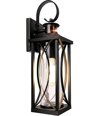 DBF Dusk to Dawn Motion Sensor Outdoor Lights 17.5 Inch, 3 Lighting Mode Exte...