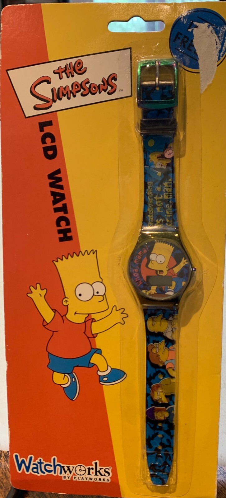 THE SIMPSONS 2 Collectable watches. One LCD Watch & One Digital watch
