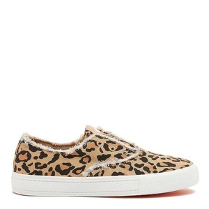 leopard print slip on trainers
