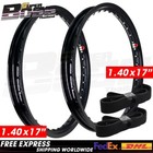 INFINITY Aluminium Wheel 1.40x17" 36 Holes 1 Pair Black & Rim Strips