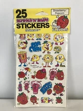 Spindex Scratch n Sniff Popcorn & Strawberry Scented Vintage 80's New