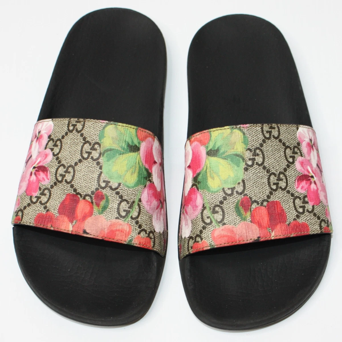 Gucci Pursuit Slide Sandals In Full Bloom Flowers size EU 36 or US 6 | eBay