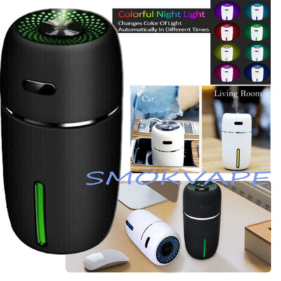 Portable Car Humidifier Air Purifier Aroma Diffuser 200ml Mini Air Filters USA