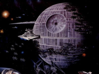 V0770 Imperial Death Star Destroyer TIE Star Wars Decor WALL