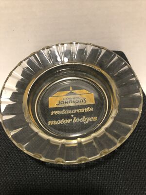 Howard Johnsons restaurant motor Lodge vintage yellow logo ashtray