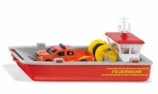NEW SUPER SIKU 2117 Fire Brigade Workboat with Pickup 1:50 scale Diecast Model