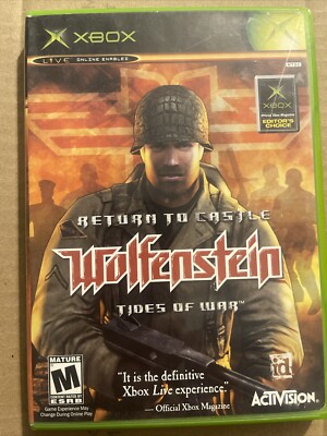 Return to Castle Wolfenstein Microsoft Xbox Disc Only Custom