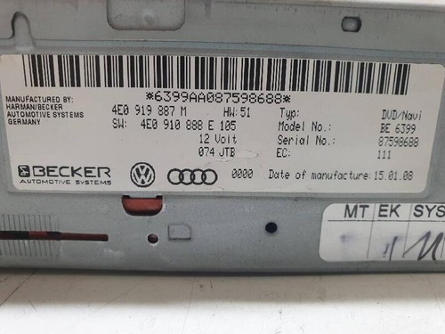 4E0919887M navigatore gps per AUDI Q7 (4L) 3.0 TDI (176KW) 2006 375808 - Foto 4 di 5