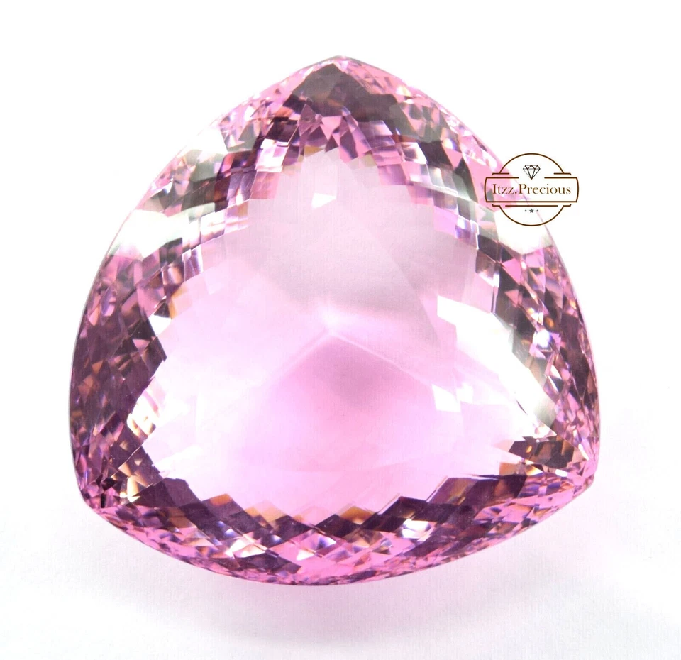 1900 Ct Trillón Corte Certificado Brasil Topacio Rosa Creado en Laboratorio Piedra Limpia para Ojos MS Foto 4 de 4