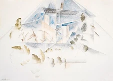 10003.Decor Poster.Room home art wall.Charles Demuth painting.Masts and Foliage