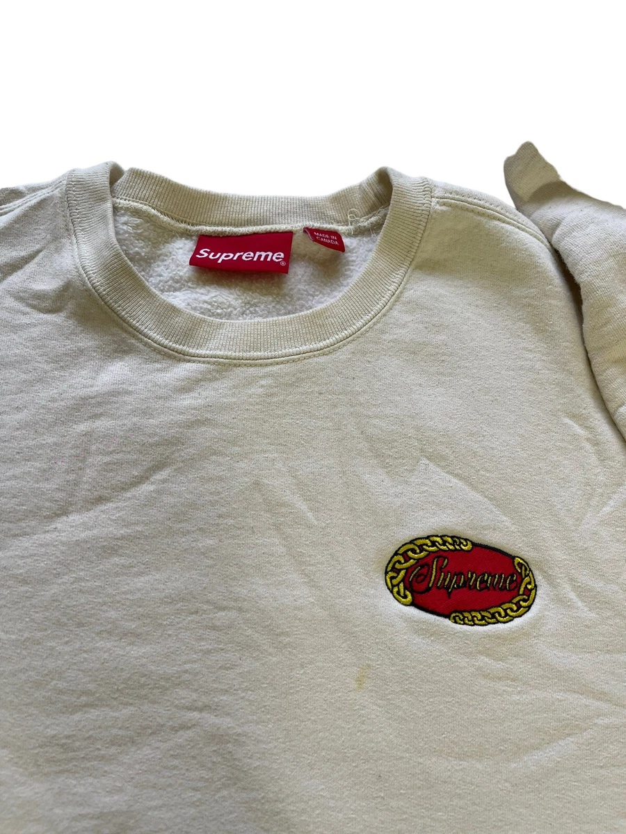 Supreme chain hotsell logo crewneck
