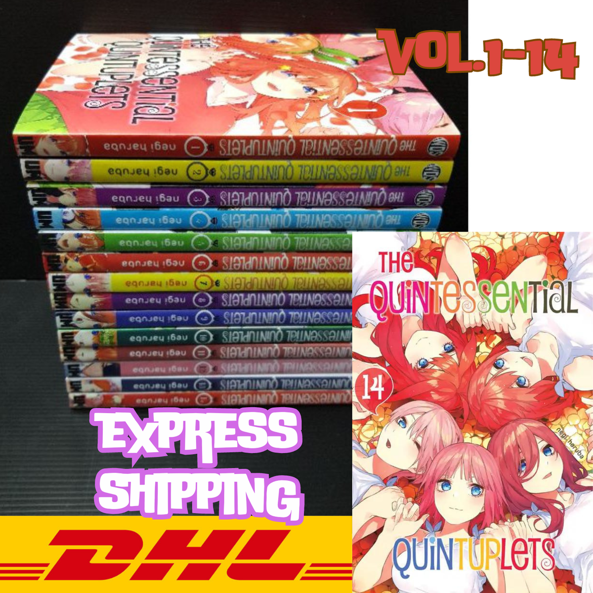 The Quintessential Quintuplets 全巻セット英語版 THE QUINTESSENTIAL QUINTUPLETS MANGA ENGLISH VERSION COMIC BOOK