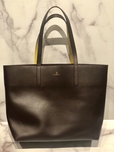 burgundy leather tote