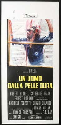 CINEMA-locandina UN UOMO DALLA PELLE DURA c.spaak,milian,blakeF.PROSPERI