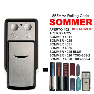 SOMMER 4031 Remote Control 868mhz Garage Gate Door Opener 868.3 Mhz SOMMER 868