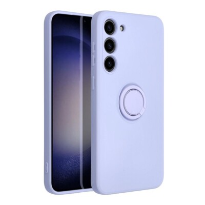FÜR SAMSUNG GALAXY A55 - Handy Hülle mit Ring Holder Case Tasche GRIP VIOLETT