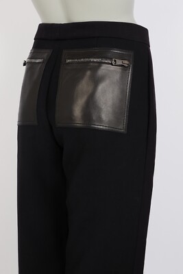 Gucci Tom Ford Fall 2001 Runway Vintage Wool/Leather Zipped Black