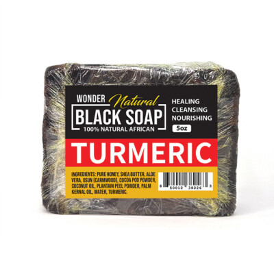 #ad WONDERLOC Natural Black Soap with Turmeric 5 oz. $9.50