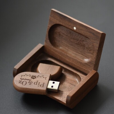 JASTER Free custom logo wooden+Box Personal LOGO pendrive 4GB 16GB 32GB 64GB usb