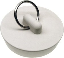 Danco 35979B 1-5/8-Inch Rubber Drain Stopper, White, 1 per Bag