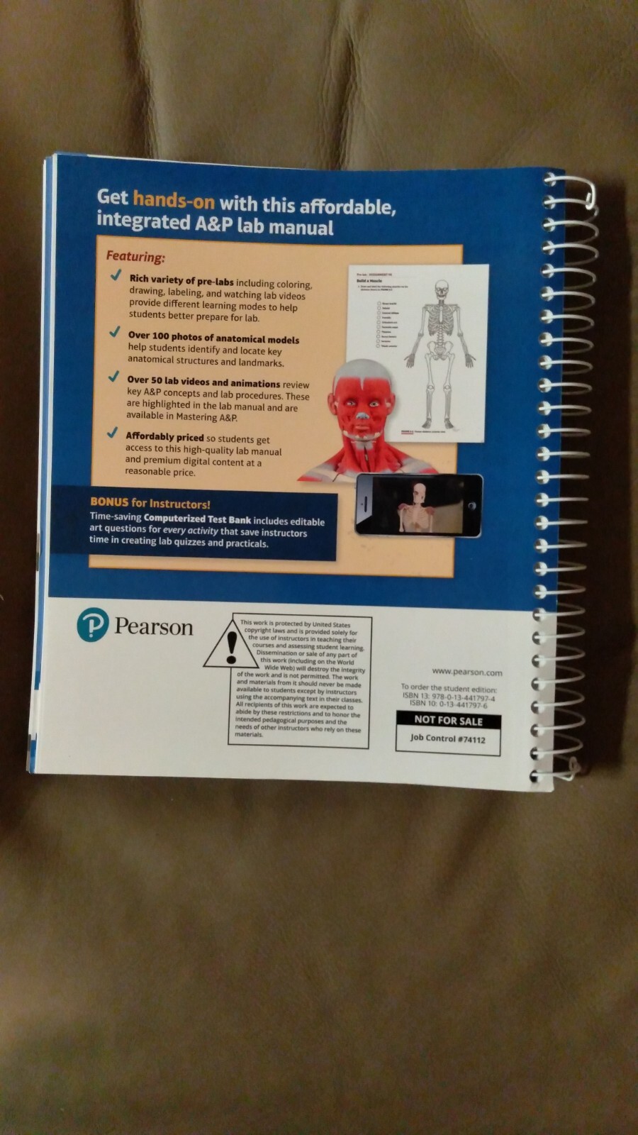 Laboratory Manual for Human Anatomy and Physiology A HandsOn